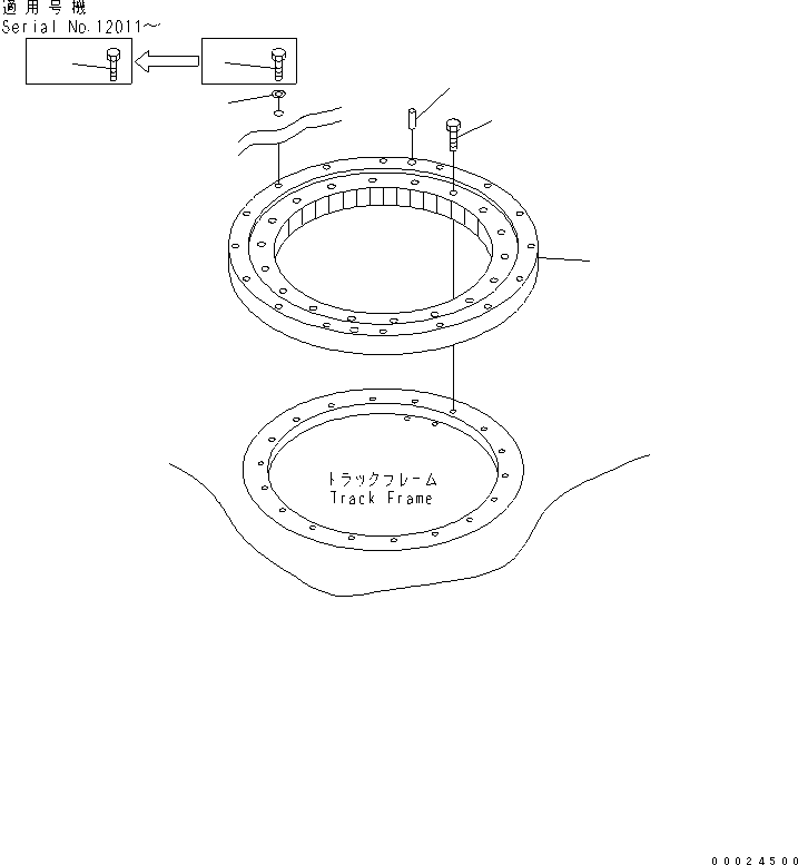 CIRCLE,SWING 20M-25-81201 KOMATSU