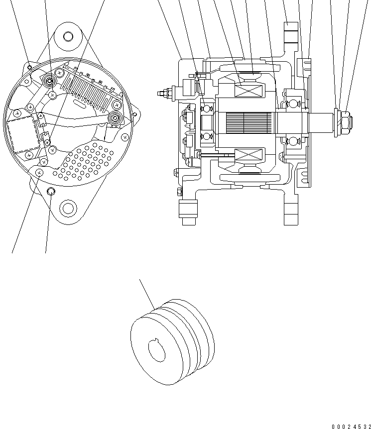 BRACKET ASS'Y,REAR KD0-35700-0820 KOMATSU