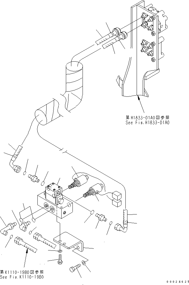 Шланг 21M-62-14280 KOMATSU