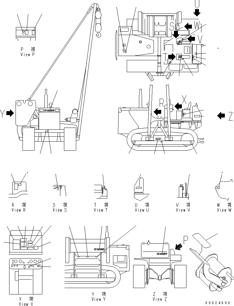 PLATE, CAUTION,FUEL TANK 09652-40102 KOMATSU