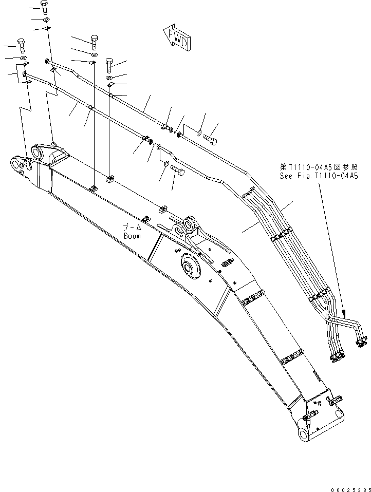 трубка 208-62-74740 KOMATSU