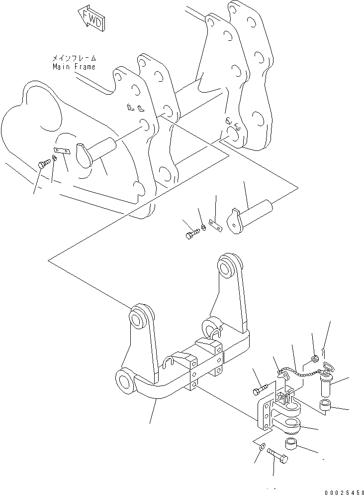 DRAWBAR 195-69-21150 KOMATSU
