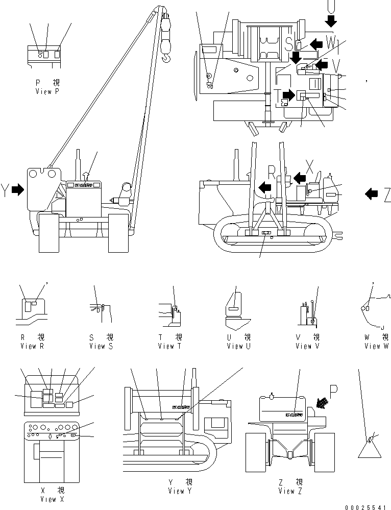 PLATE, SAFETY,FIRE PREVENTION 09666-03000 KOMATSU