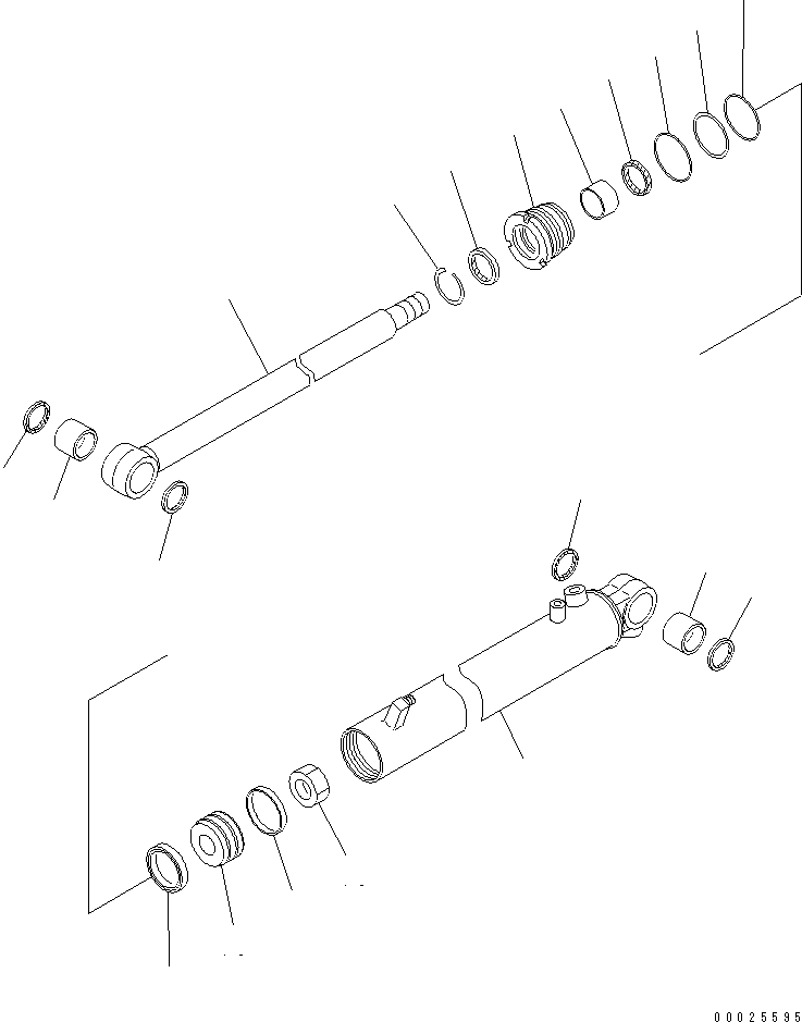 SERVICE KIT,DUMP CYLINDER 707-98-24820 KOMATSU