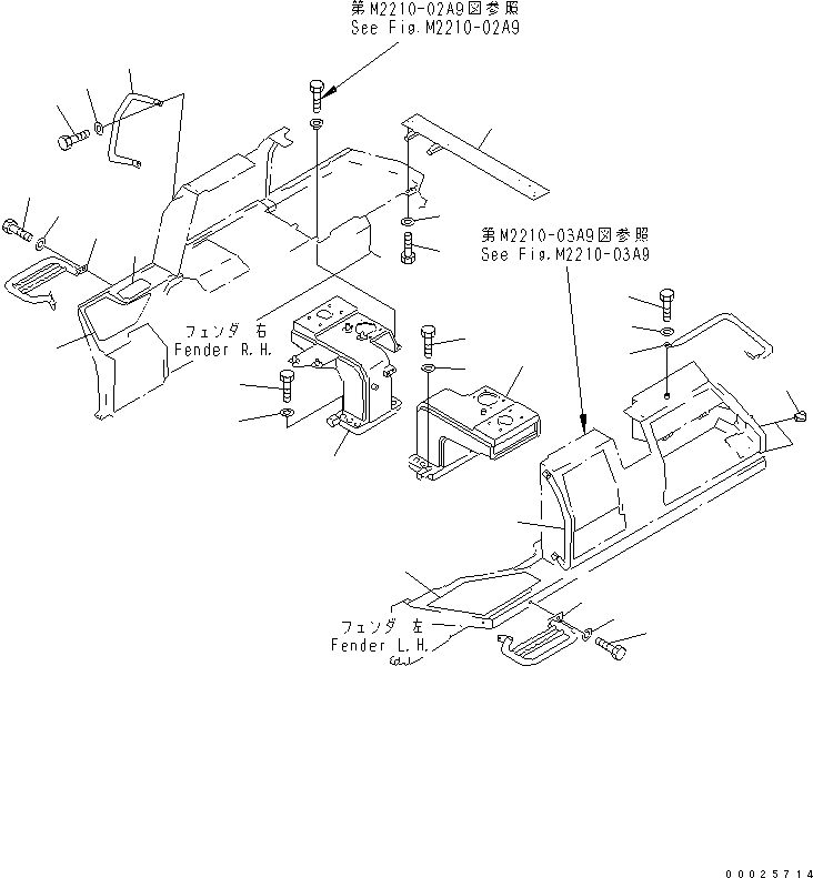 HANDLE,R.H. 14X-54-13232 KOMATSU