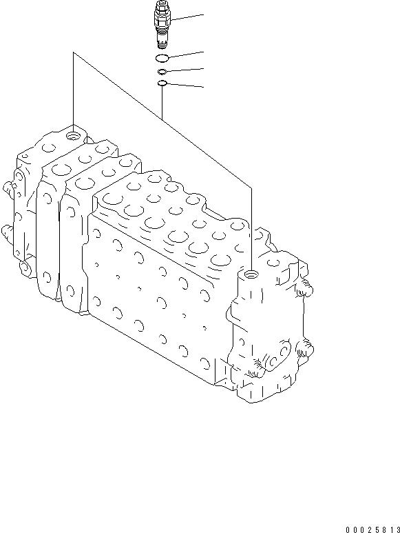 Клапан в сборе, предохранительный 723-40-50401 KOMATSU