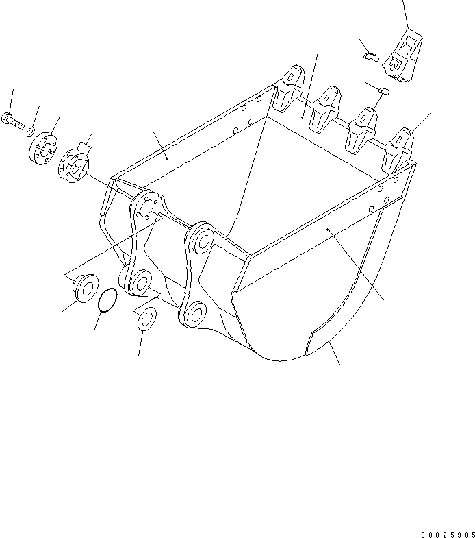 палец 205-70-74281 KOMATSU