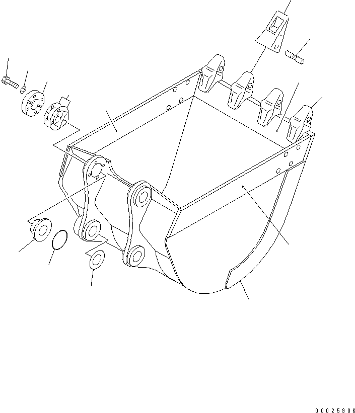 Ковш в сборе 203-926-8030 KOMATSU