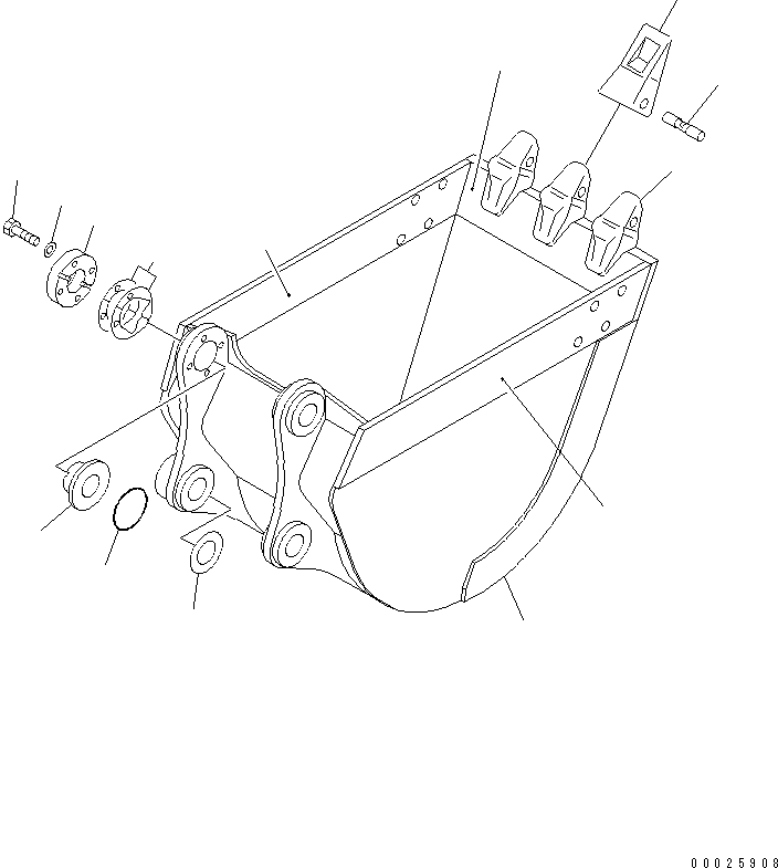 Ковш в сборе 203-926-8060 KOMATSU