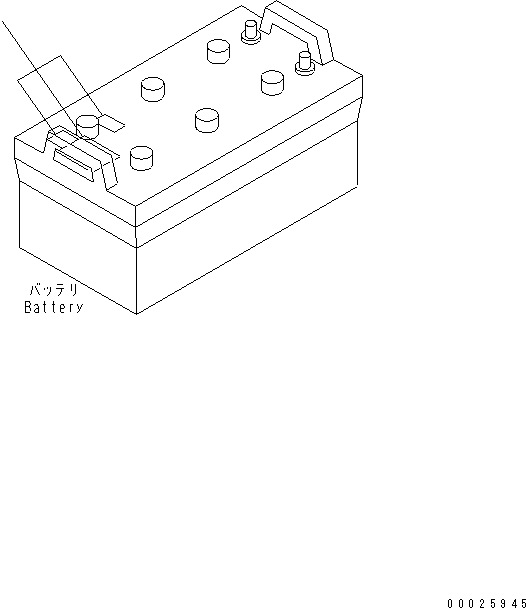 Табличка «Опасно: аккумулятор» 09664-30014 KOMATSU