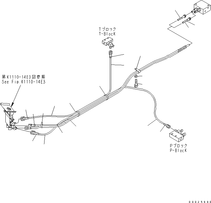 Шланг 07102-20213 KOMATSU