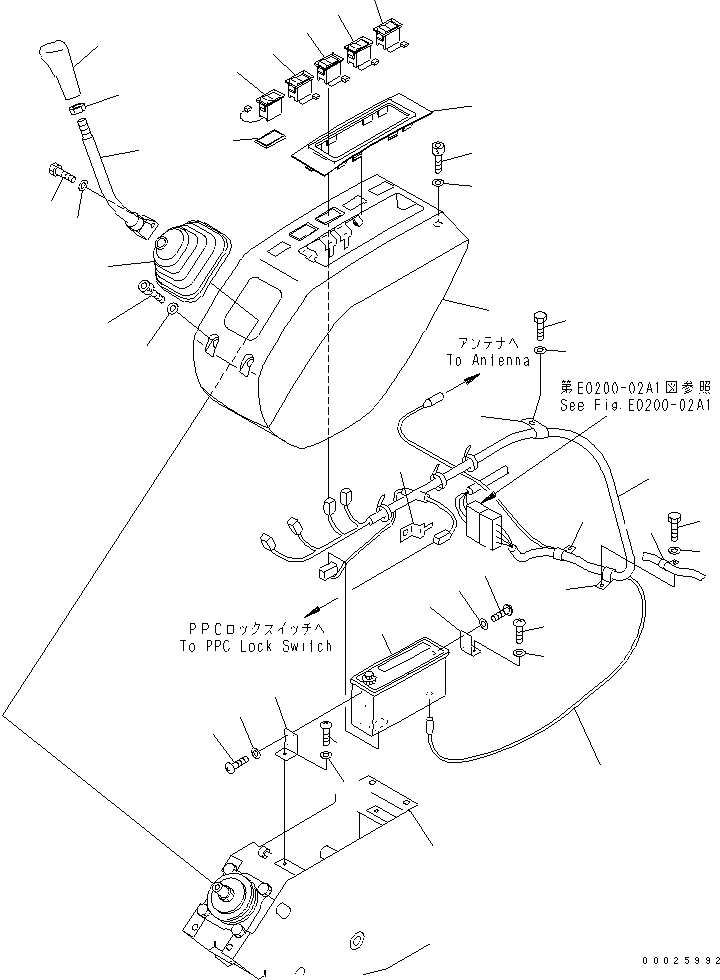 Выключатель в сборе 207-06-61531 KOMATSU