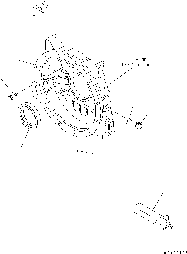 SEAL, REAR 6140-21-1341 KOMATSU
