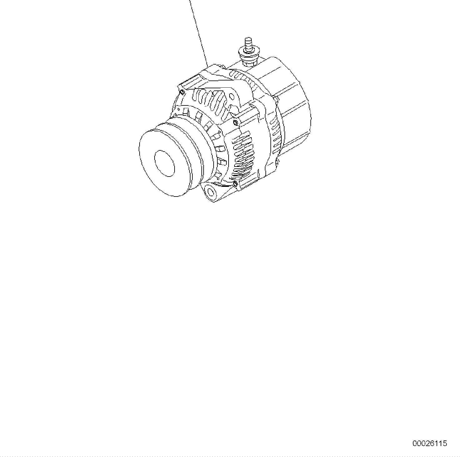 ALTERNATOR A. (60A),(SEE FIG.A6010-B0S3) (600-861-6510) KOMATSU