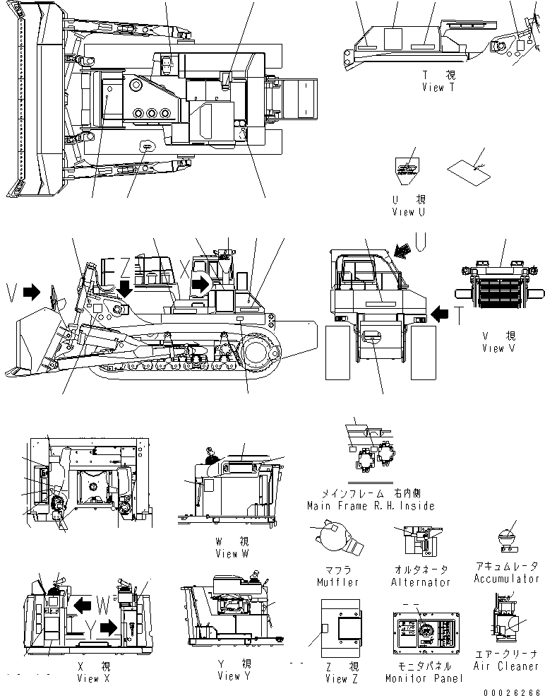 Маркировка 19M-98-31930 KOMATSU