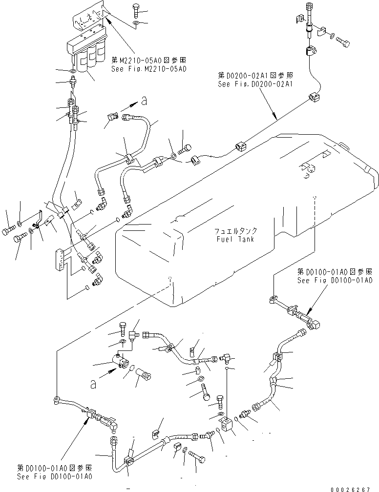 топливный фильтр в сборе 600-311-7201 KOMATSU