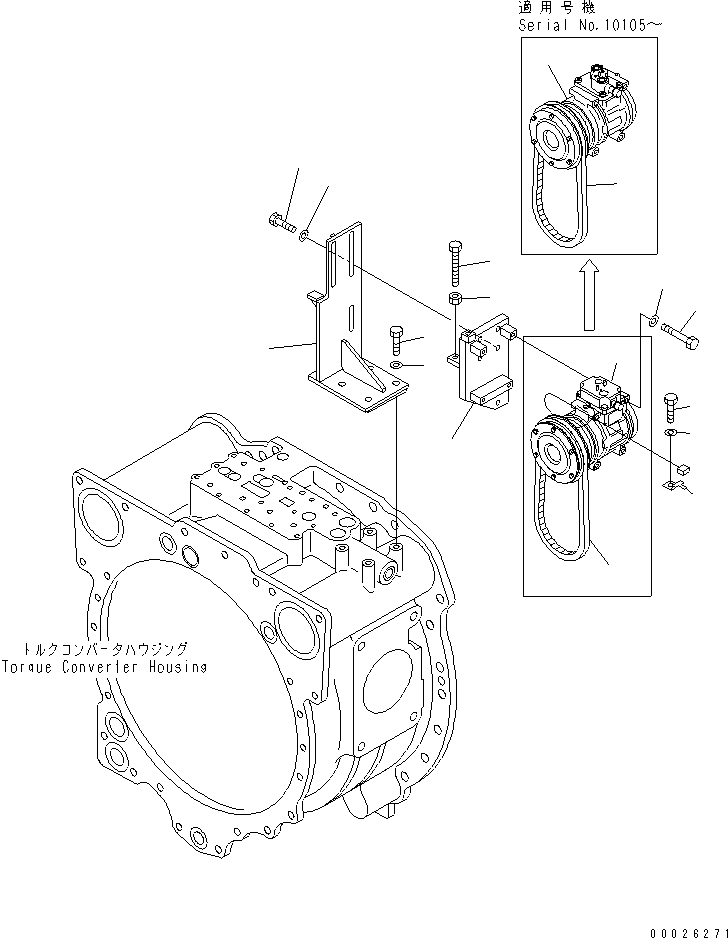 компрессор (\0\42C-07-11210) KOMATSU