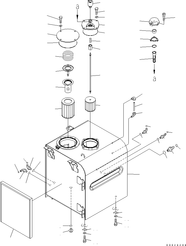 BREATHER{(SEE FIG. Y1890-01A0)} 208-60-75262 KOMATSU