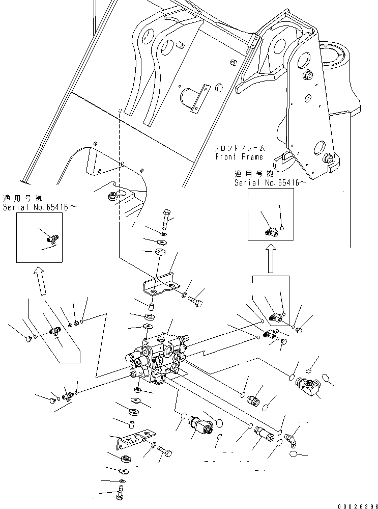CONTROL VALVE,(SEE FIG. Y1662-01A0) (709-82-12402) KOMATSU