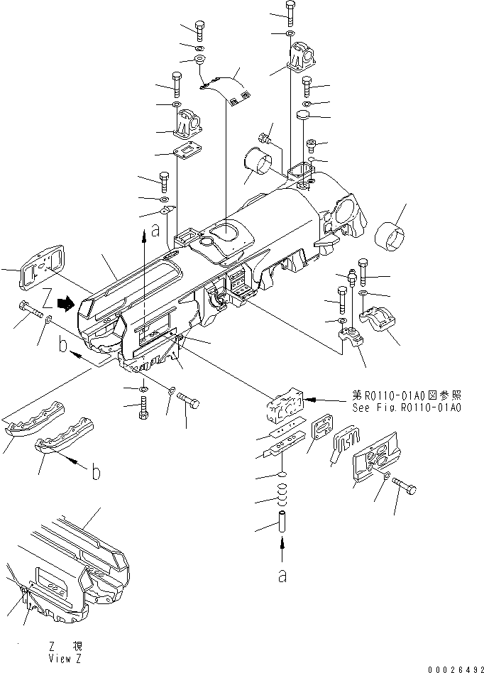 Пластина (сварная) 19M-30-11330 KOMATSU