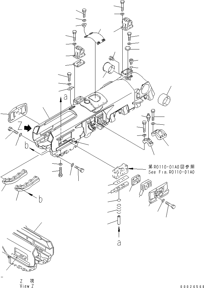 Рама 19M-30-11121 KOMATSU