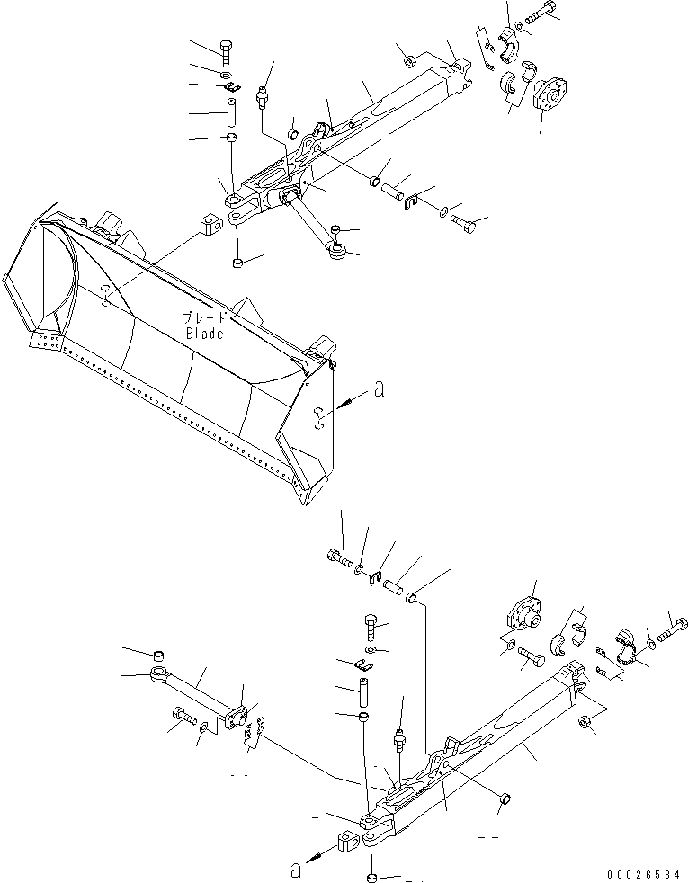 FRAME,R.H. (FOR DUAL PITCH) 19M-72-11980 KOMATSU