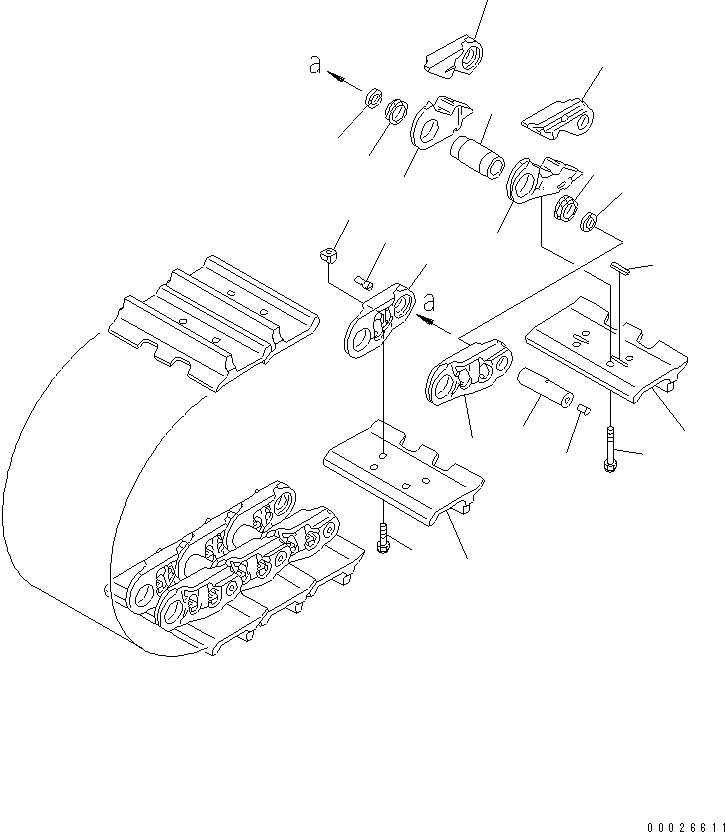 LINK,MASTER¤ L.H. BUSHING SIDE 198-32-31334 KOMATSU