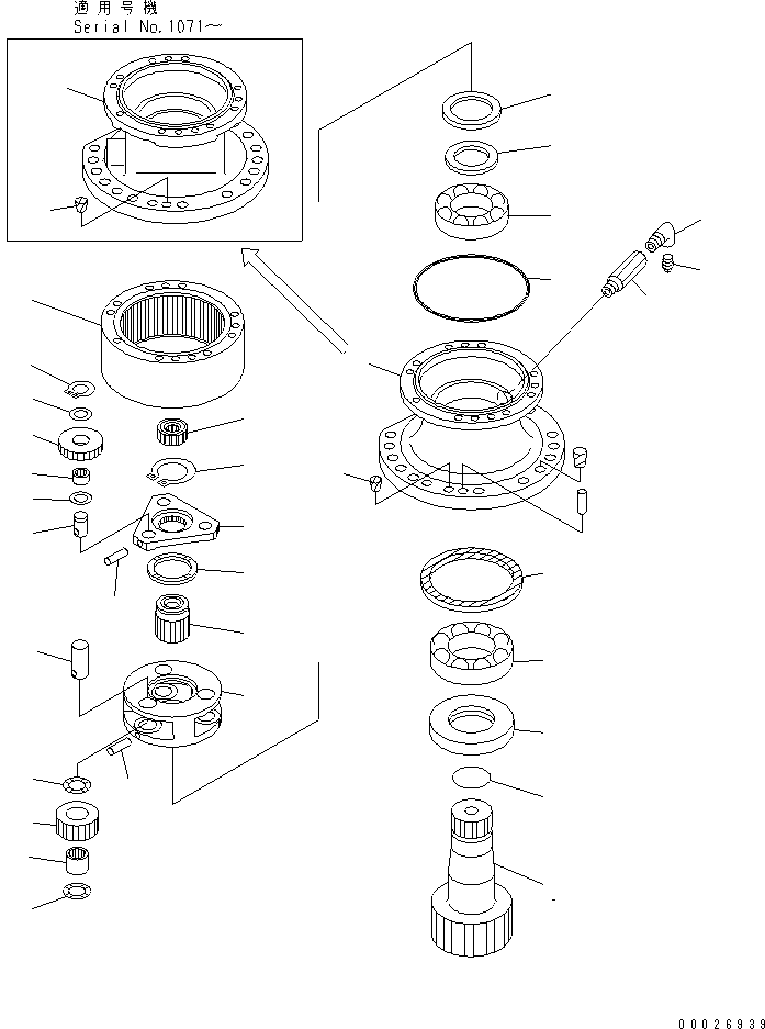 SWING MACHINERY A. \0\203-26-00121 KOMATSU