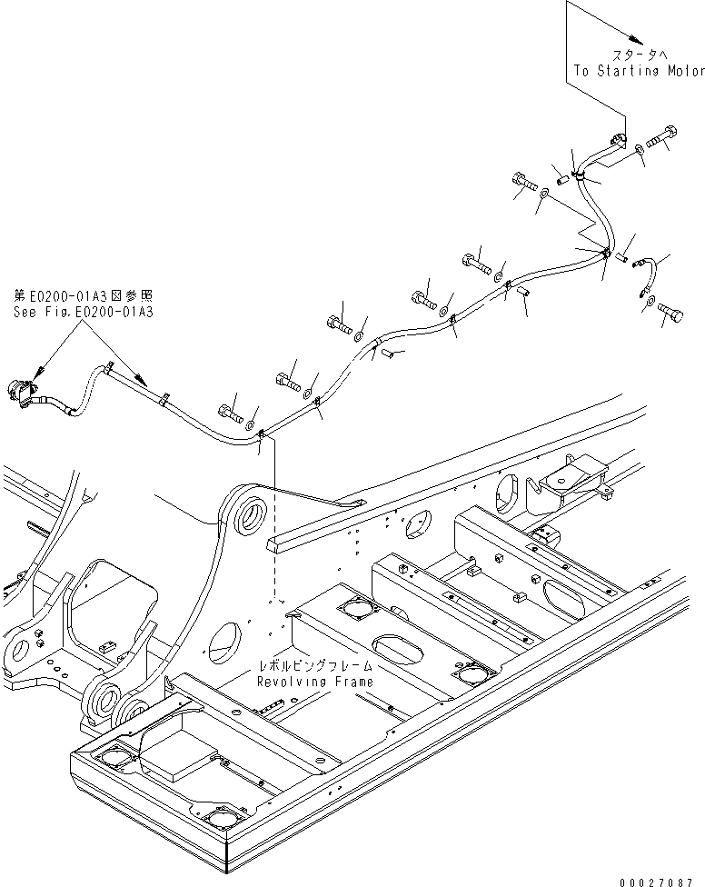 Провод массы 08028-54035 KOMATSU