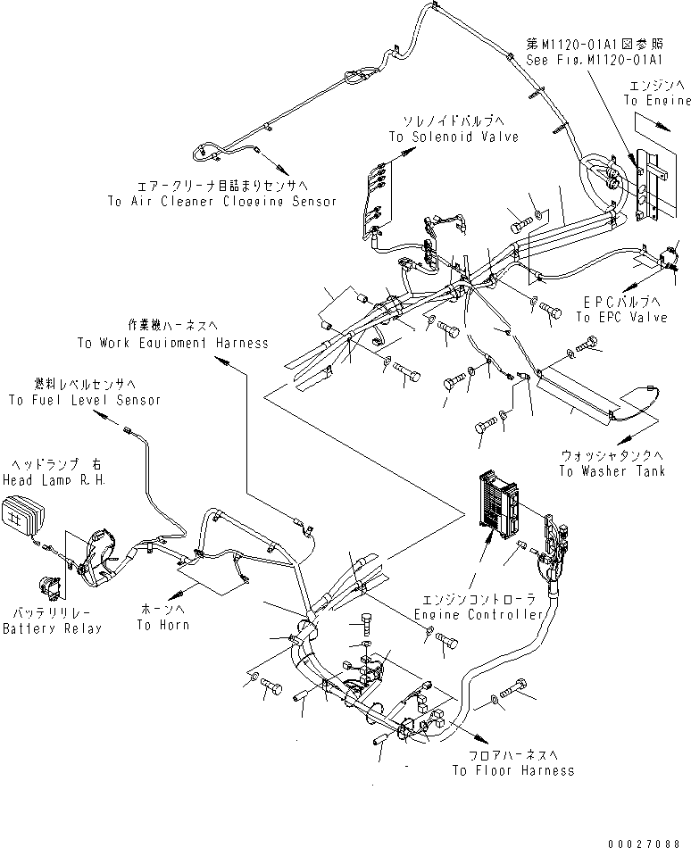 Жгут проводов 208-06-71812 KOMATSU