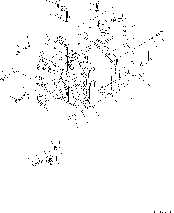 FRONT COVER ASS'Y 6210-21-3030 KOMATSU