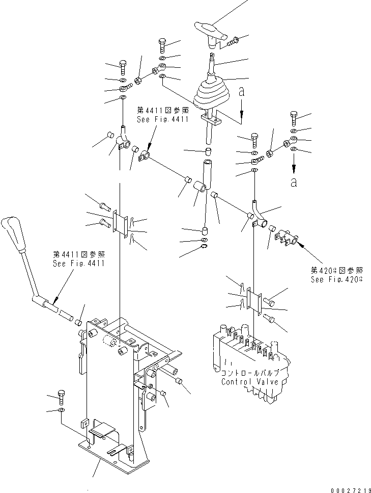 Рычаг левый 21A-43-11151 KOMATSU