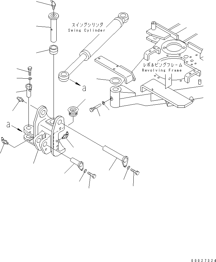 BRACKET ASS'Y PAINT (1) 21R-70-01110 KOMATSU