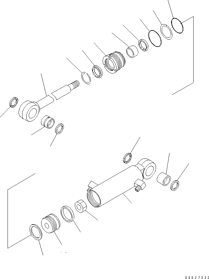 CYLINDER ASS'Y,BLADE 21R-63-02050 KOMATSU