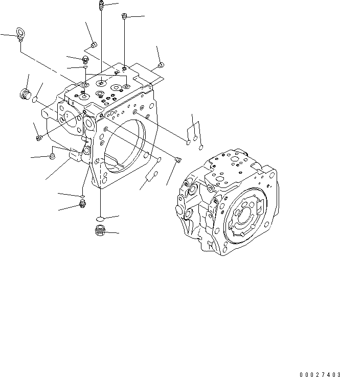CASE ASS'Y{REAR} (708-2H-04640) KOMATSU