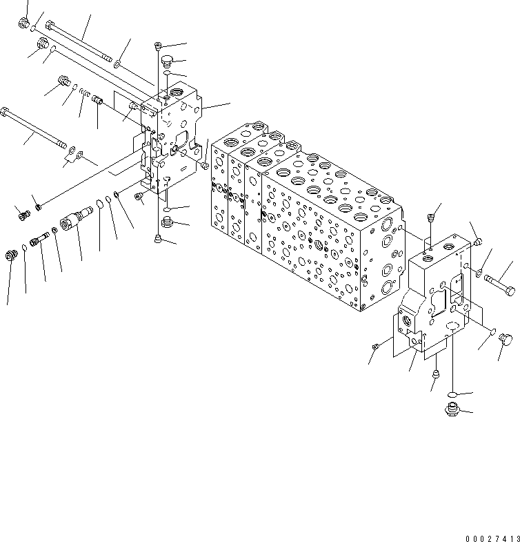 Valve Assembly, Control, For EU Arrangement 723-49-27702 KOMATSU