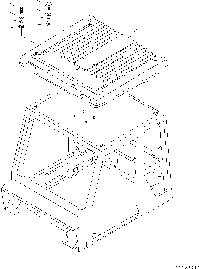 Крыша 56B-86-5M180 KOMATSU