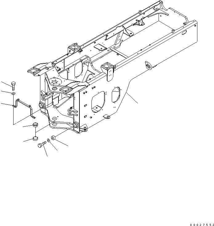 FRAME ASS'Y,REAR 419-968-3113 KOMATSU