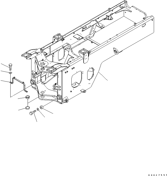 FRAME ASS'Y,REAR 419-Z02-3175 KOMATSU
