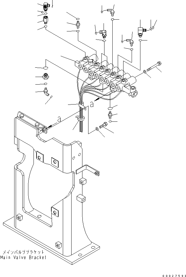 VALVE A.,(SEE FIG.Y1860-01A2) (208-60-71340) KOMATSU