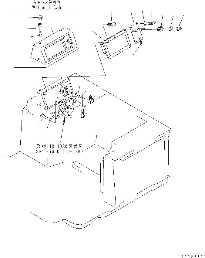 Выключатель в сборе 7830-11-2101 KOMATSU