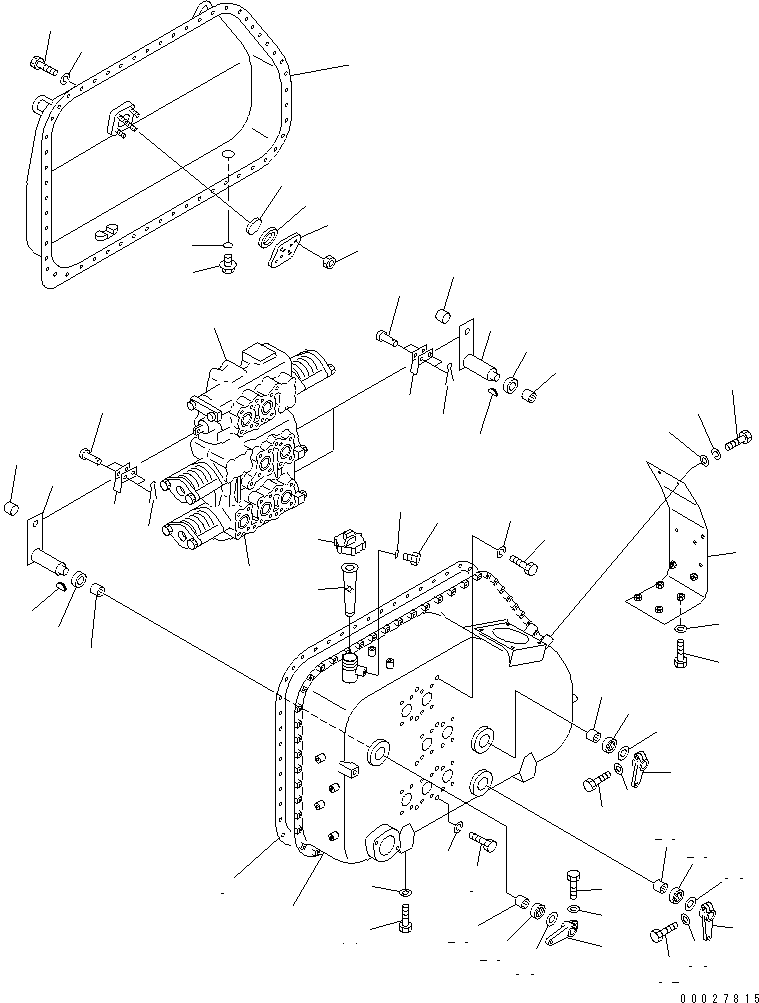 VALVE ASS'Y,BLADE LIFT AND RIPPER 701-43-24002 KOMATSU