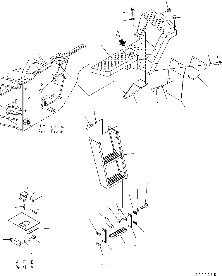 FLOOR,L.H. 423-54-34113 KOMATSU