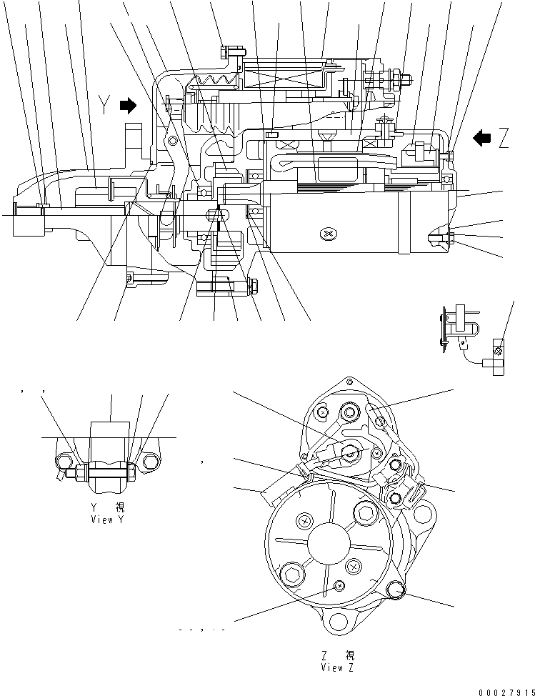 Магнитный выключатель в сборе KD0-47100-4654 KOMATSU