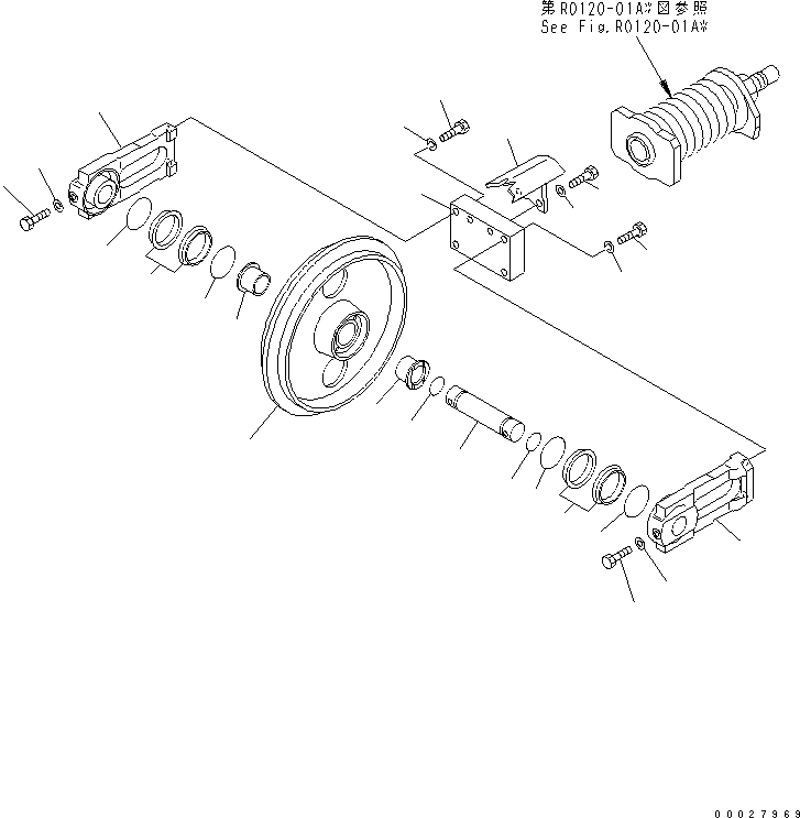 IDLER ASS'Y 22F-30-00211 KOMATSU