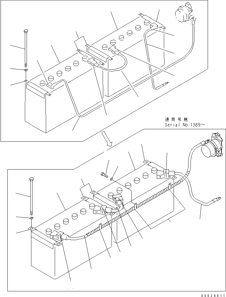 Кабель 08028-13060 KOMATSU