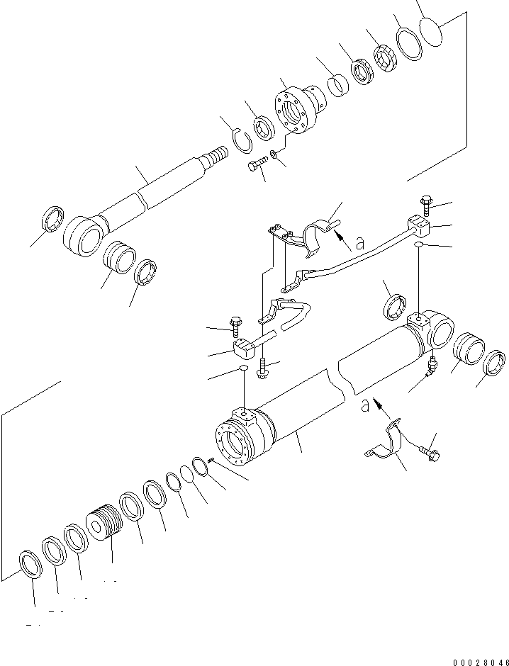 CYLINDER ASS'Y,BOOM 707-01-0F010 KOMATSU
