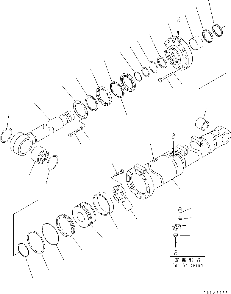 Стопорное кольцо 707-75-14110 KOMATSU
