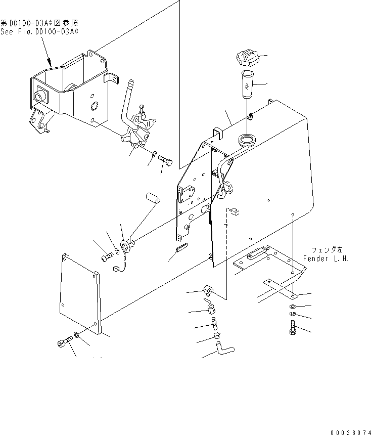 SENSOR,FUEL LEVEL 20T-06-71381 KOMATSU