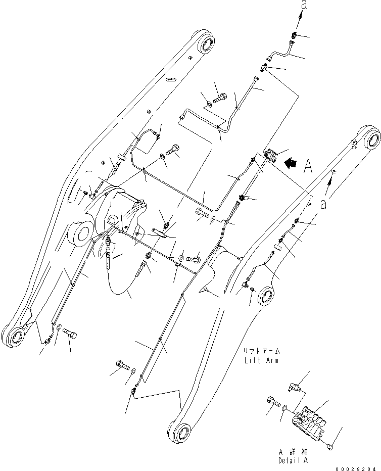 Шланг с торцевым уплотнением 02753-003A5 KOMATSU